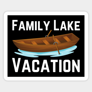 Family Lake Trip Magnet